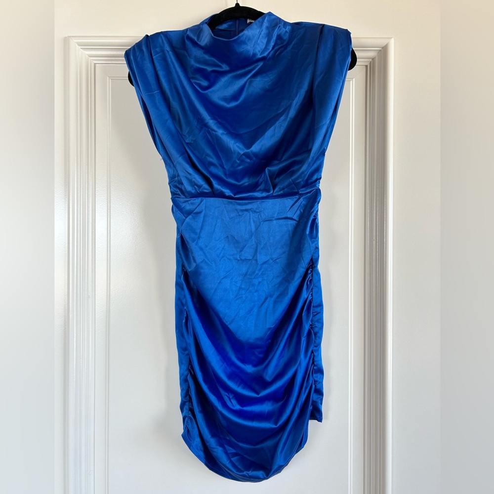 Glamaker Silky Blue Dress